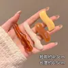 Grampo de Cabelo Colorido de Gelatina Doce Coreano Outono e Inverno Cartão para Franja Francesa Acessório de Cabelo Elegante Versátil Grampo de Cabelo Ornamento de Cabelo Elegante