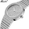 MISSFOX nuevo comercio exterior Reloj de Mujer Dorado estilo coreano con diamantes de estrella reloj de cuarzo impermeable ventas directas de fábrica
