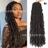 Gusano de tierra Nu Locs Cabello Crochet Trenzas Africanas sucias Comercio exterior europeo y americano Cabello crochet de fibra química Peluca Xuchang