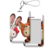 Judy Nick Maquillaje y Moda Gato Gatito Portatarjetas Portatarjetas para Comida en Pareja Estudiante Portatarjetas de Identificación Anti-Pérdida Portatarjetas de Agua