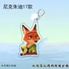 Clip Acrílico de Nick y Judy Silicona Suave Estilo Zootopia Colgante Digital de Doble Cara Accesorio para Teléfono Nuevo