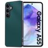 Para Samsung GalaxyA55 Capa de Celular Couro Fibra de Carbono Kevlar A54 Capa Protetora Resistente a Quedas