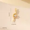 Material de accesorios de joyería semiacabados metal incrustado circonita zodiaco serpiente colgante diy collar pulsera pendientes colgante