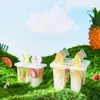 Molde de Hielo de Frutas de Dibujos Animados Hogareño de Grado Alimenticio Molde de Helado de Hielo Caja de Hielo para Paletas DIY de Niños