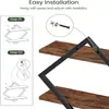Estante de madera para pared para jarrones y adornos, estante de decoración de pared, estante de madera maciza para almacenamiento diverso del hogar