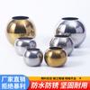 Acero Inoxidable Perforado Bola Redonda Tornillo Bola Decorativa Bola de Acero Adorno de Paisaje Pasamanos Acero Inoxidable Pulido Doble Agujero Hueco