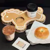 Suporte Criativo para Caneca de Café em Formato de Pônei Cartão de Favo de Mel Bandeja Ondulada Display Duplo para Degustação de Chá de Leite Uso Comercial