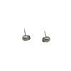 Pendientes de Perla Redonda Perfecta de Agua Dulce Sin Perlas Semilla Zhuji 7-9mm Alto Brillo Plata S925 Estilo Pestaña Modernos y Versátiles