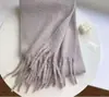 2026 Novo Cachecol de Mohair Outono e Inverno Estilo Coreano de Alta Qualidade Versátil Imitação de Cashmere Quente Atacado Dropshipping