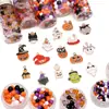 Série de Halloween Pingente Rosto de Fantasma Caveira Contas de Mão Pulseira DIY Feita à Mão Colar Acessórios de Joia Pacote de Material