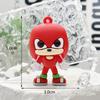 Llavero Colgante de Sonic de Dibujos Animados, Ratón Sonic, Colgante para Mochila Escolar, Muñeco de Plástico Blando, Caja Sorpresa, Soporta Personalización