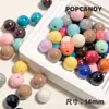 Cuentas Redondas Chapadas, Coloridas, Lindas y Versátiles, Cuentas Básicas, Accesorios con Cuentas, Joyería, Collares, Pulseras, Accesorios para el Cabello, Aretes DIY