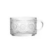 Taza de Avena Retro con Diseño de Girasol en Relieve, Taza de Desayuno con Tapa y Cuchara, Taza de Leche con Asa, Taza de Café de Vidrio en Stock