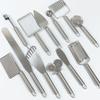 Juego de utensilios varios de acero inoxidable para cocina, cortador de patatas, pala para pizza, rallador, raspador de mantequilla, suministro directo de fábrica
