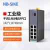 Switch Gigabit Ethernet industrial 2/4/8 Óptico 5/8/16/24 puertos tipo carril guía transceptor de fibra óptica