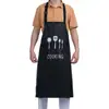 El Delantal es Impermeable, Resistente al Aceite y a las Manchas, Ropa de Trabajo de Cocina para Mujeres, Delantal de Cocina de Aspecto Elegante y Moderno, Especial para Catering