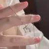 Colar com Borboleta em Degradê e Franja para Mulheres, Corrente de Clavícula Exquisita e de Alto Padrão para o Verão, Corrente de Pescoço Doce e Cool para Meninas da Moda