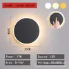 Lámpara de pared moderna minimalista para mesita de noche de dormitorio, luz de pared de alto nivel para fondo de TV, luminaria circular de iluminación para balcón de entrada nórdico