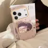 Capa de Celular de Pelúcia Estilo Ins com Suporte de Animal Pequeno para Apple 17 Pro, Alto Valor Estético para iPhone 16, Capa Macia para 14, Adequada para 18, Estilo Coreano