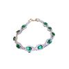 Pulsera con hebilla ovalada de cristal de diamante, pulsera sencilla de estilo cortesano europeo y americano, joyería de nicho de temperamento de alta gama al por mayor