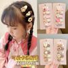 Horquilla pequeña con forma de flor para niños, otoño e invierno, nueva, no daña el cabello, tocado, linda horquilla rota de Corea para bebé, venta al por mayor