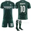 2627 Camisa reserva do Real Madrid, Nº. 7 Cristiano Ronaldo, Nº. 10 Mbappe, Não. 5 Bellingham, disponível para crianças e adultos