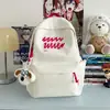 Mochila nova e estilosa estilo japonês com uma paleta de cores doces e vibrantes, perfeita para estudantes do ensino fundamental II e médio; leve e com grande capacidade