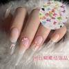 Accesorios de Moño para Manicura de Primavera y Verano, Moños de Serpentina de Colores, Moños de Uña Macaron, Decoraciones de Pedrería de Uñas de Dibujos Animados