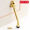 Batente de porta móvel estilo americano batente de porta superior suporte de porta em forma de ferradura suporte de porta anti-colisão liga de alumínio borracha dispositivo anti-balanço