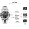 Relógio Masculino Fashion da Marca Chaxigo com Pulseira de Aço Real e Mostrador Grande Relógio de Quartzo para Homens Ca-044-1