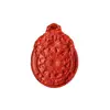 Colgantes Auténticos de Cinnabrio de Alto Contenido con Rueda Zodiacal de Doce Animales, Arena Roja Auténtica, Entrega a Domicilio, Forma de Gota de Lluvia, Colgante Amuleto de Amatista Morada