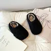 Zapatos Peludos para Niños Nuevo Estilo Otoño/Invierno Felpa Adicional Zapatos de Algodón para Niños Ropa para el Hogar Zapatillas Medias Calientes para Niñas Zapatillas de Suela Suave con Punta Cerrada