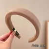 Cor Dopamina Aro de Cabelo de Aba Larga para Mulheres Topo Craniano Alto Pressão Cartão de Cabelo Verão Doce Bonito Faixa de Cabelo Acessórios de Cabelo com Sensação Avançada