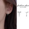 Aretes Asimétricos de Lazo Mujer 2024 Lujo Ligero Estilo Occidental Diseño Nicho Aretes de Alta Gama para Verano