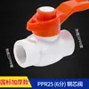 Válvula de Bola Ppr Golden Ox 1/2 Pulgada (4 puntos) Válvula de Cierre de 20 mm con Rosca Interna Núcleo de Acero Válvula Termofusionable de 3/4 de Pulgada (25 mm) Accesorios para Tubería de Agua de Doble Unión 32mm