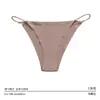 Ropa interior femenina sin costuras de seda helada, bragas de yoga para mujer suaves y amigables con la piel, tanga de cintura baja de tirante fino, una pieza, venta al por mayor
