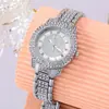 Relógio Feminino Fashion e Elegante Cravejado com Diamantes Yanyu Baú do Tesouro da Transmissão Ao Vivo Relógio de Quartzo Romano para Mulheres, Dropshipping de Peça Única