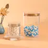 Tapa de Pico de Montaña Botella de Medicina Transparente Cáscara de Mandarina Hongo Blanco Cápsula Blanda Aceite de Esporas Botella de Producto para el Cuidado de la Salud Botella de Plástico Botella de Acrílico