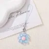 Cadena para teléfono de girasol ins llavero con cuentas colgante diy decoración hecha a mano para bolso accesorio de cordón anti-pérdida