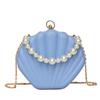Bolso de Mano de Concha de Perla de Moda 2022 Nuevo Bolso para Mujer Color Caramelo Transfronterizo con Cadena, Bolso Versátil de Hombro Único y Cruzado