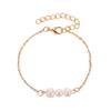 Pulsera Sencilla Clásica Estilo Coreano de Perlas Dulce Versátil Aguja Curva de Una Palabra Pulsera de Perlas de Agua Dulce Joyería para Estudiantes de Arte
