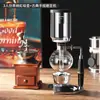 Juego de Cafetera Sifón Juego de Cafetera de Sifón Cafetera Casera Destilador de Café Pequeño Herramientas para Café Juego Completo