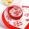 Tapete de silicona para hornear copo de nieve navideño transfronterizo, resistente a altas temperaturas, de fibra de vidrio, tapete para hornear macarons, tapete de silicona antiadherente para horno