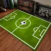 Tapete de quadra de futebol e basquete para quarto de menino, sala de estar, jardim de infância, esportes para pais e filhos, tapete de chão para cabeceira do quarto