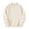Estilo Novo de Outono Moletom de Gola Redonda Mistura de Algodão 320g Manga Longa Básico Solto Cor Sólida Unissex Pulôver Camisa Base