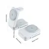 Cargador Inalámbrico Magnético Popular Tres en Uno Carga Rápida de 15W Luz Nocturna Táctil Soporte para Teléfono Móvil Cargador de Escritorio