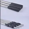 Caña de Pescar Telescópica de Acero Inoxidable con Cierre Externo, Accesorios para Equipo de Pesca, Caña de Acero Inoxidable Recubierta de Negro