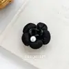 Pinza para el pelo con flor de algodón perlado coreano, media coleta, pinza para el pelo para mujer, dulce capullo de flor tridimensional, pinza de tiburón, accesorios para el pelo, tocado