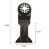 Lâmina de serra multifuncional universal para carpintaria lâmina de serra de metal Lâmina de serra Starlock hole star lock