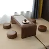 Mesa de Té Tatami de Ratán Tejido Nuevo Estilo Chino Hogar Balcón Ventana Abuhardillada Mesa Pequeña Mesa de Té Zen Japonesa Plataforma de Piso Kang Mesa Baja